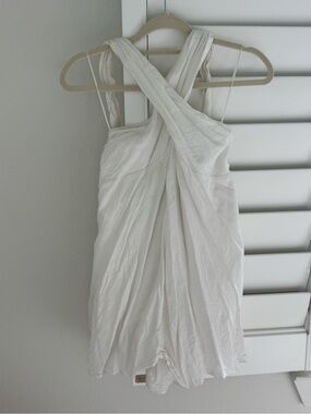 Linen Twist Front Sundress